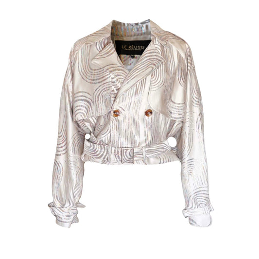 Jacqueline Bomber Jacket in Beige – Stylish Women's Bomber Coat