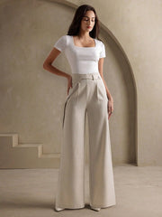 Spring Autumn Popular Slimming Women Casual Pants Loose Drooping High