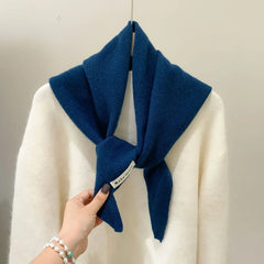 British Korean Triangle Scarf  Niche Wool  Triangular Scarf Women
