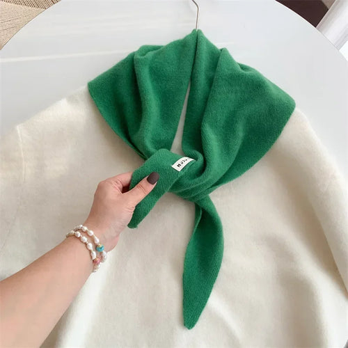 British Korean Triangle Scarf  Niche Wool  Triangular Scarf Women