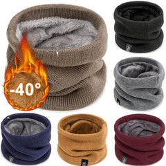 Unisex Thermal Knitted Neck Gaiter Winter Sport Scarf Windproof Face