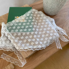 Lace flower elegant temperament lace female flower white sweet