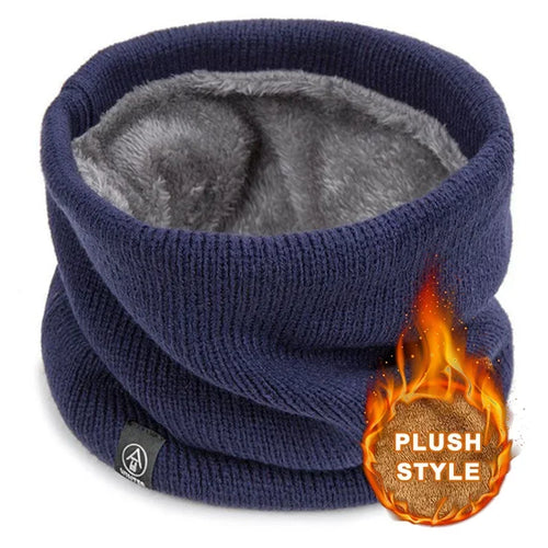 Unisex Thermal Knitted Neck Gaiter Winter Sport Scarf Windproof Face
