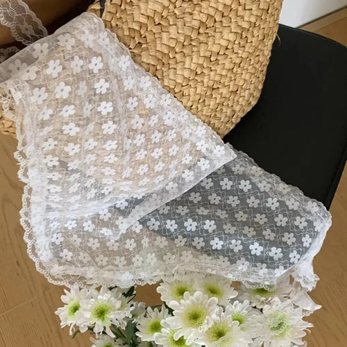 Lace flower elegant temperament lace female flower white sweet