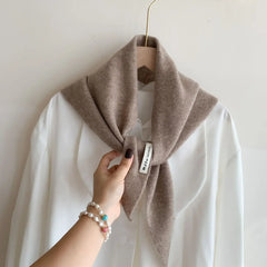 British Korean Triangle Scarf  Niche Wool  Triangular Scarf Women