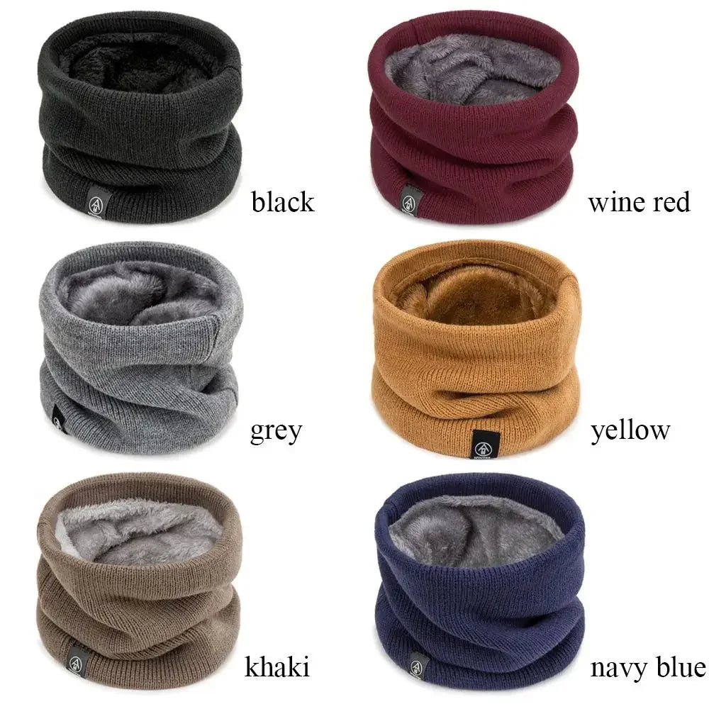 Unisex Thermal Knitted Neck Gaiter Winter Sport Scarf Windproof Face