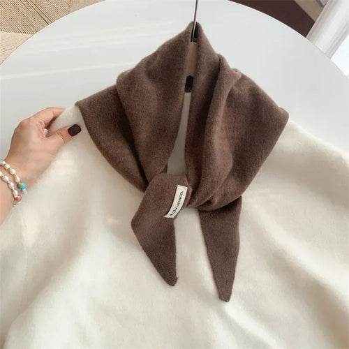 British Korean Triangle Scarf  Niche Wool  Triangular Scarf Women