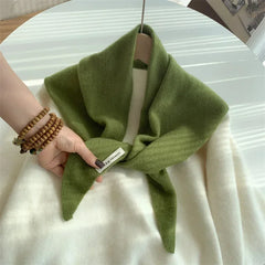 British Korean Triangle Scarf  Niche Wool  Triangular Scarf Women