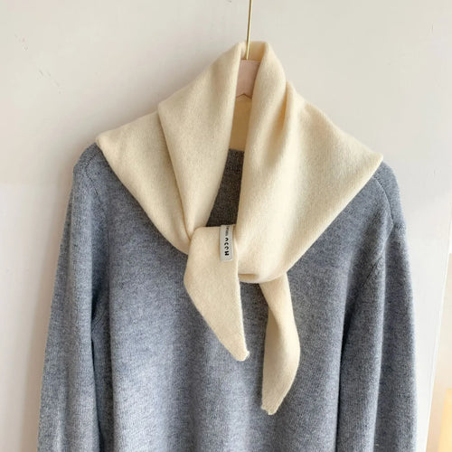 British Korean Triangle Scarf  Niche Wool  Triangular Scarf Women