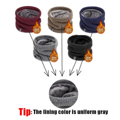 Unisex Thermal Knitted Neck Gaiter Winter Sport Scarf Windproof Face