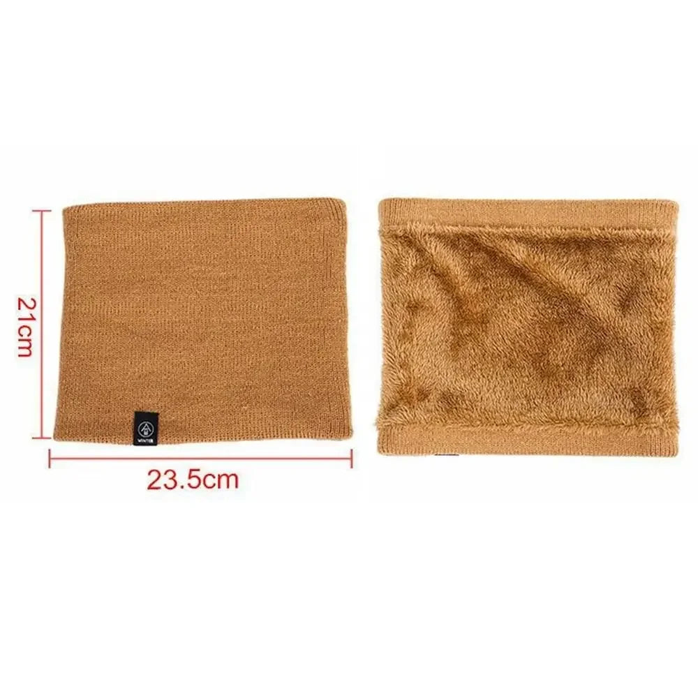 Unisex Thermal Knitted Neck Gaiter Winter Sport Scarf Windproof Face