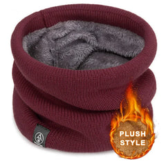 Unisex Thermal Knitted Neck Gaiter Winter Sport Scarf Windproof Face
