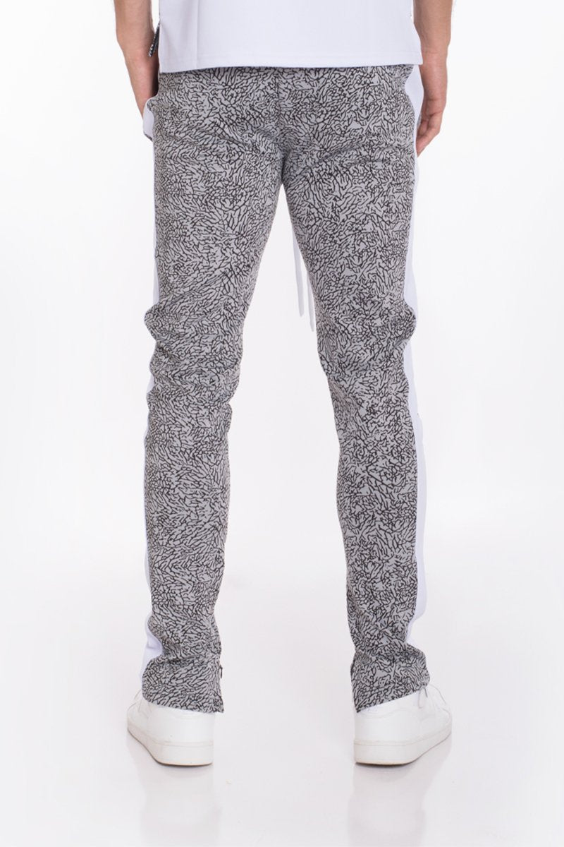 Print Track Pants with Side Stripe Streetwear Pants Skinny Fit TP0561