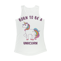 Born to be a unicorn Women Performance Tank Top