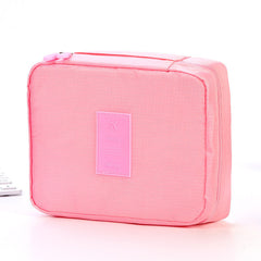 Portable Cosmetic Bag Waterproof Divider Multi-grid Pockets Toiletry B