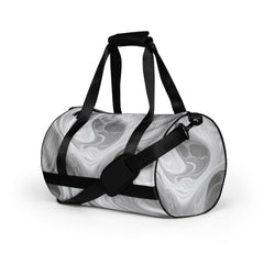 Crossbody Water-resistant Travel Bag - Boho Marble Pattern White