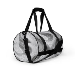 Crossbody Water-resistant Travel Bag - Boho Marble Pattern White