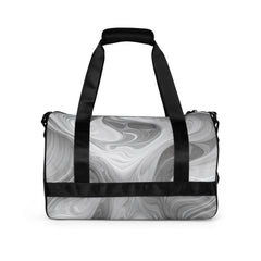 Crossbody Water-resistant Travel Bag - Boho Marble Pattern White