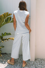 Stripe Top and Pants Set