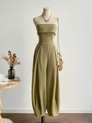 Wide Leg Tube Jumpsuit