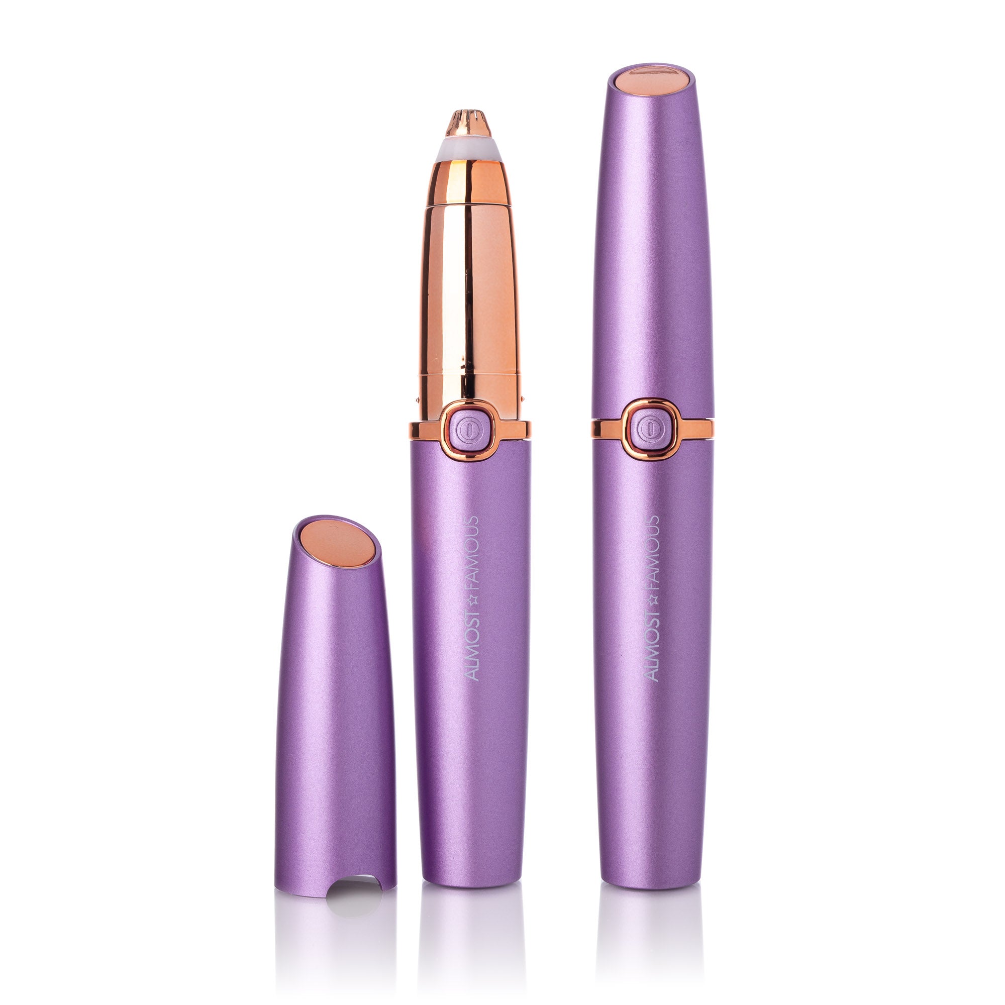 Almost Famous Precision Brow Shavers with Rose Gold accents
