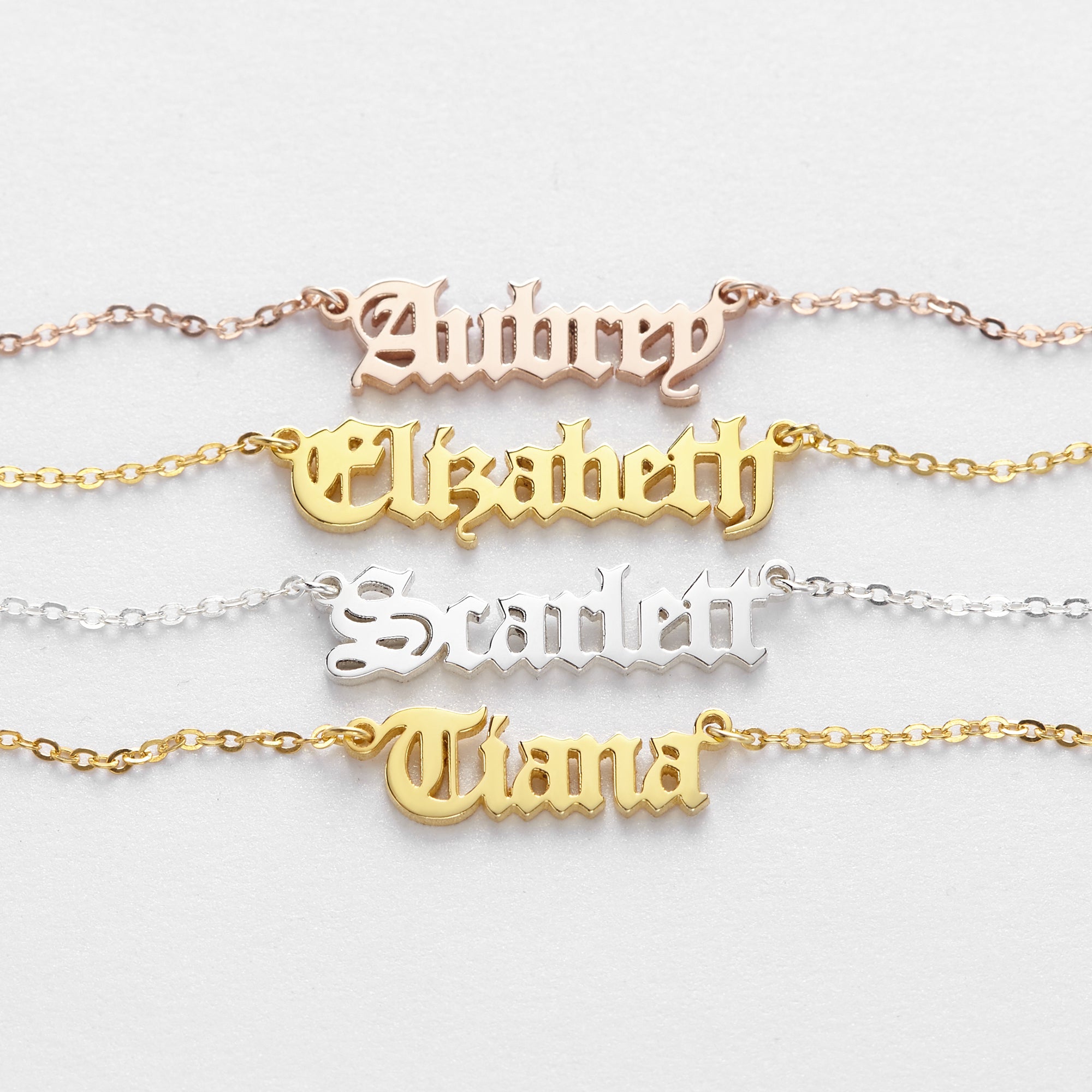 Nameplate Necklace, Cursive Name Necklace, SCRIPT Name Necklace