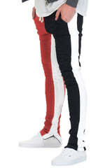 SLICE TRACK PANTS TWO TONE COLOR BLOCK JOGGERS P159