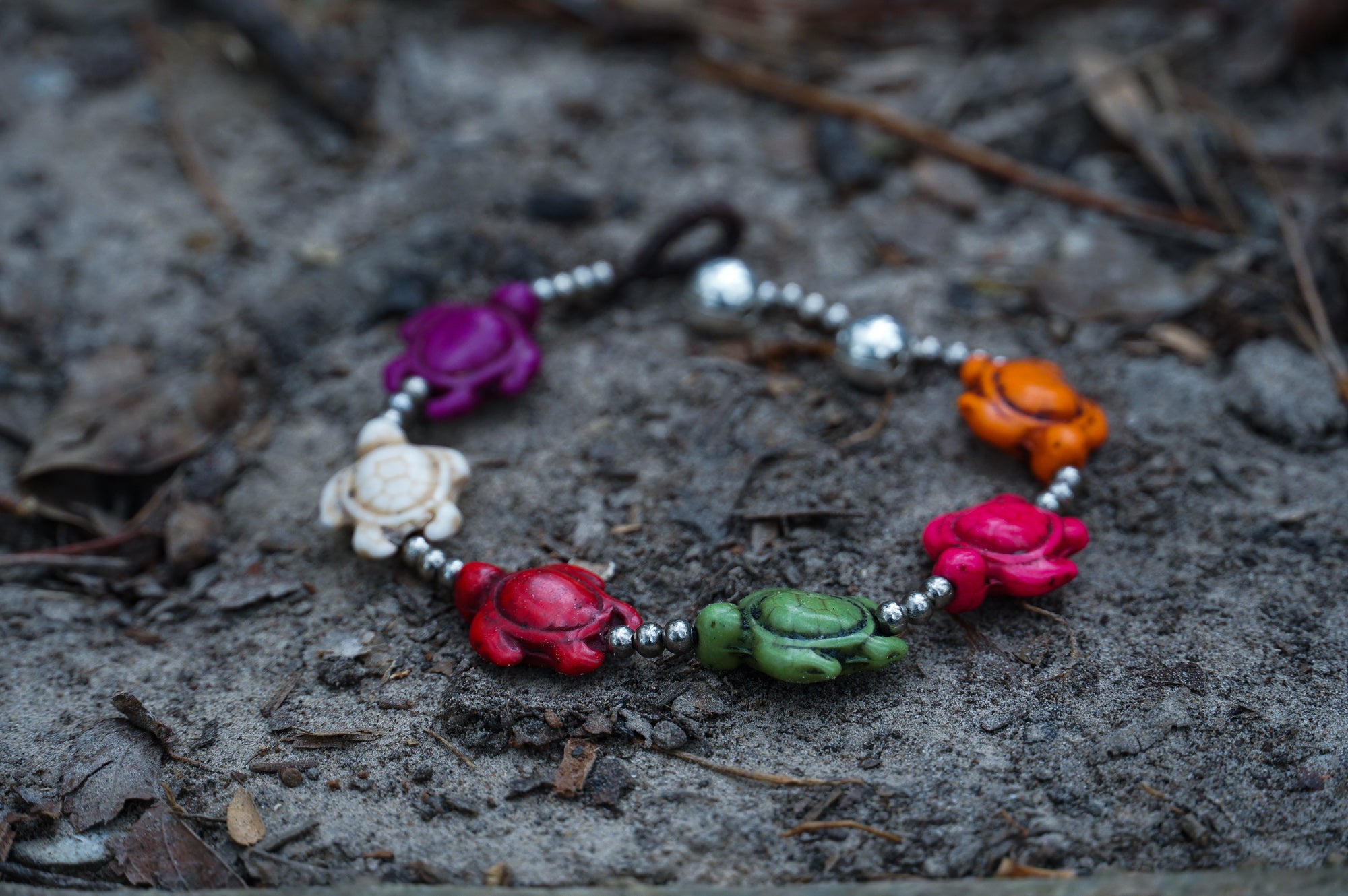 Sea Turtle Turquoise Boho Bracelet