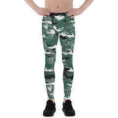 Earth Green Camo Leggings for Men
