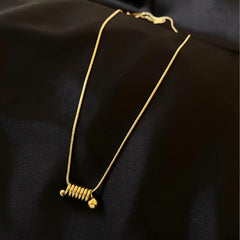 Womens Necklace With A Mini Spring