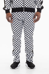 TP0512 Checkered Side Stripe Track Pants