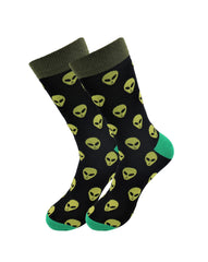 Sick Socks – Alien – Off the Wall Casual Dress Socks