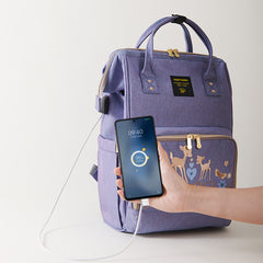 Mommy Embroidered Diaper Backpack