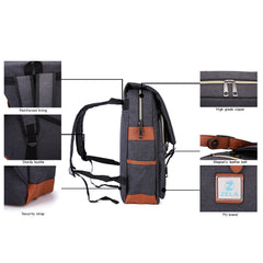 Slim Backpack ,College, School and Business Fits 15-inch Laptop-Black