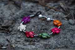 Sea Turtle Turquoise Boho Bracelet