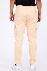Cotton Blend Cargo Joggers J114