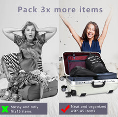 5-Piece Travel Packing Cubes Set with Mesh Tops