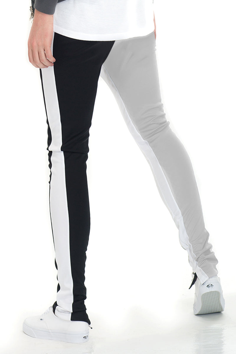 SLICE TRACK PANTS TWO TONE COLOR BLOCK JOGGERS P159