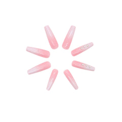 Press On Nails Kit with Glue and gel stickers Reusable Tips