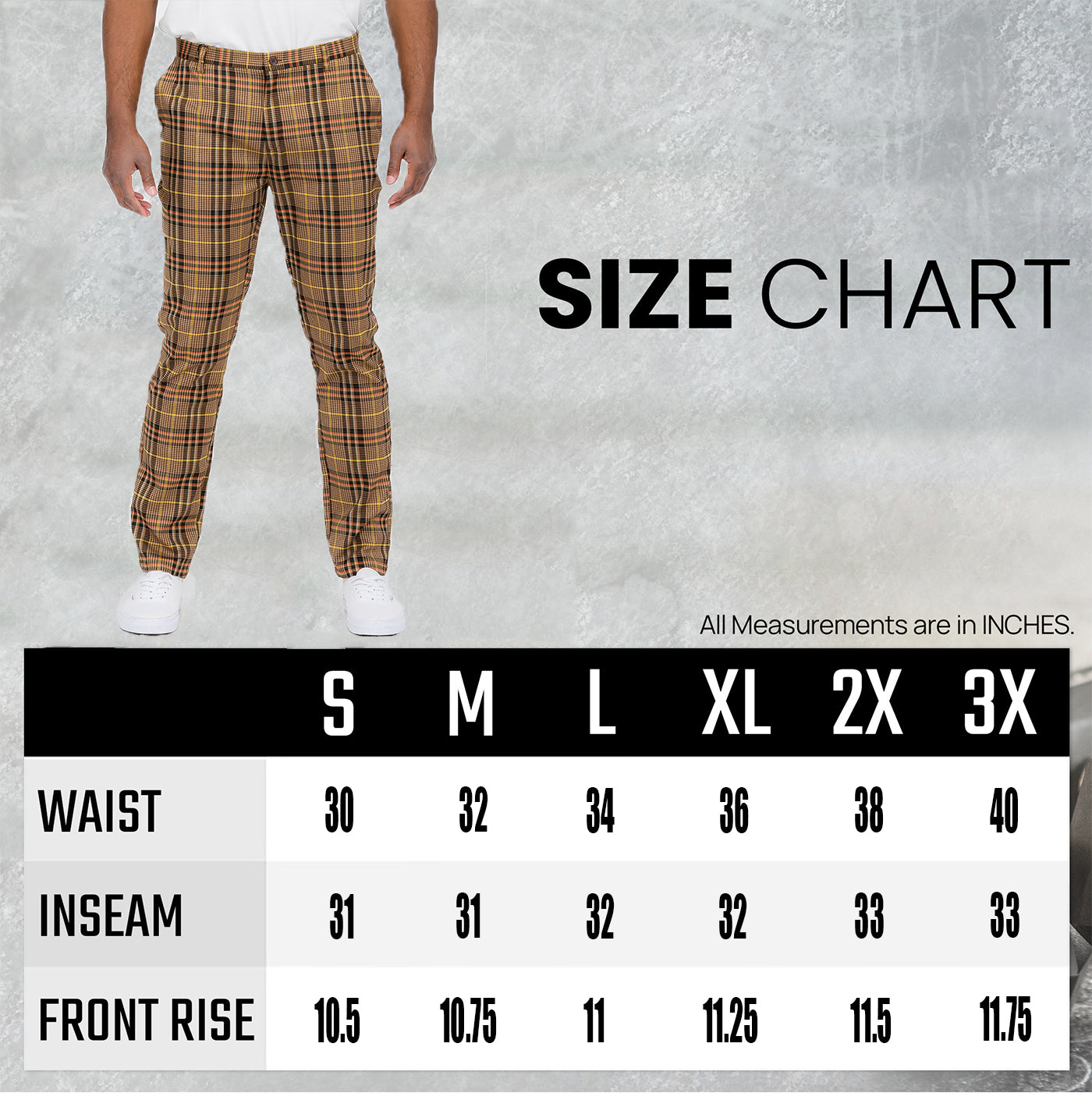 Plaid Slim Fit Trouser Pants SR008