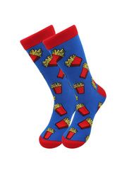 Sick Socks – French Fries – Favorite Foods Casual Dress Socks