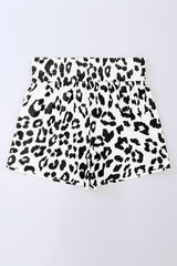 Leopard & Checker High Waist Athletic Shorts