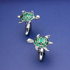 Green Turtle Cufflinks