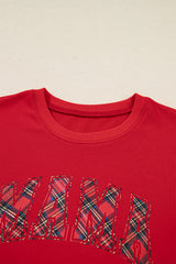 Christmas Plaid Mama Pullover and Pants Set