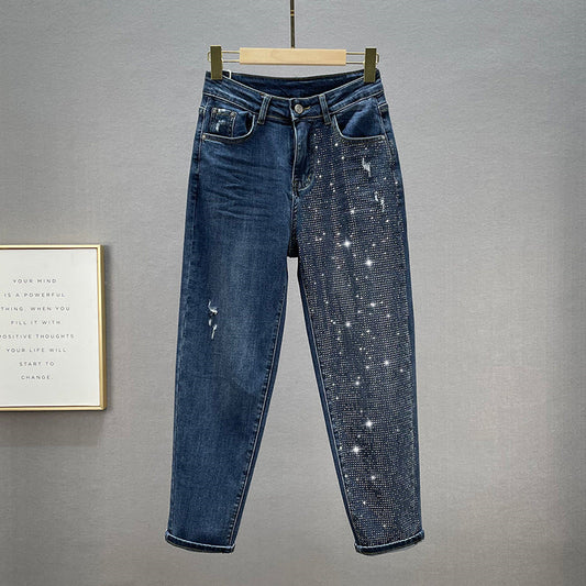 Midnight Spark Rhinestone Jeans – Haute Edition 25