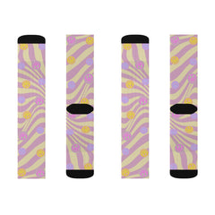 Retro Happy Face Fun Novelty Socks