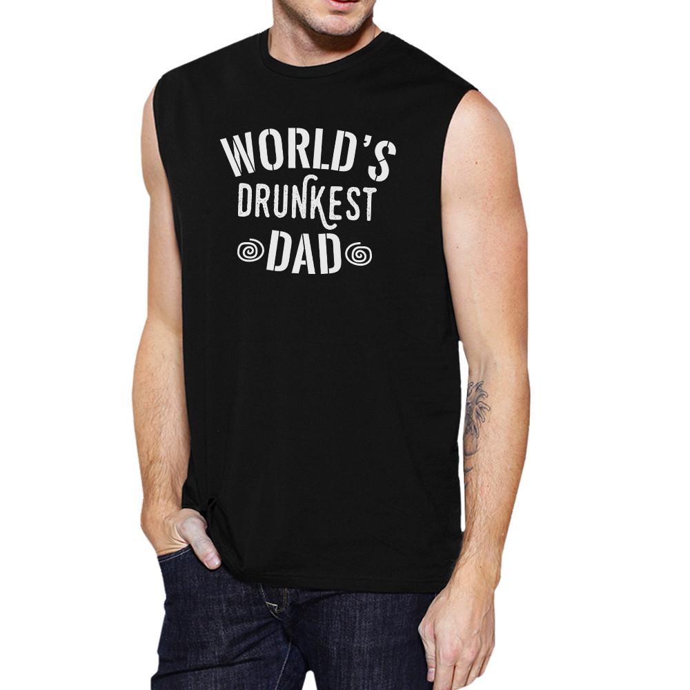World's Drunkest Dad Men's Black Muscle Top Funny
