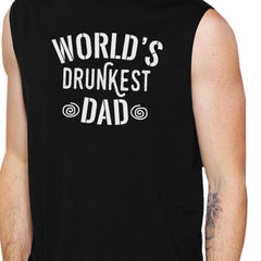 World's Drunkest Dad Men's Black Muscle Top Funny