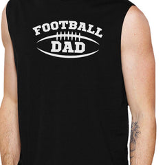 Football Dad Men's Black Sleeveless Graphic Tank