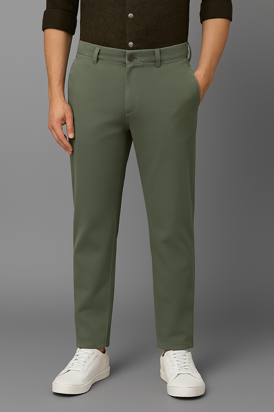 Trouser for Men-Green (Size-S) | D212
